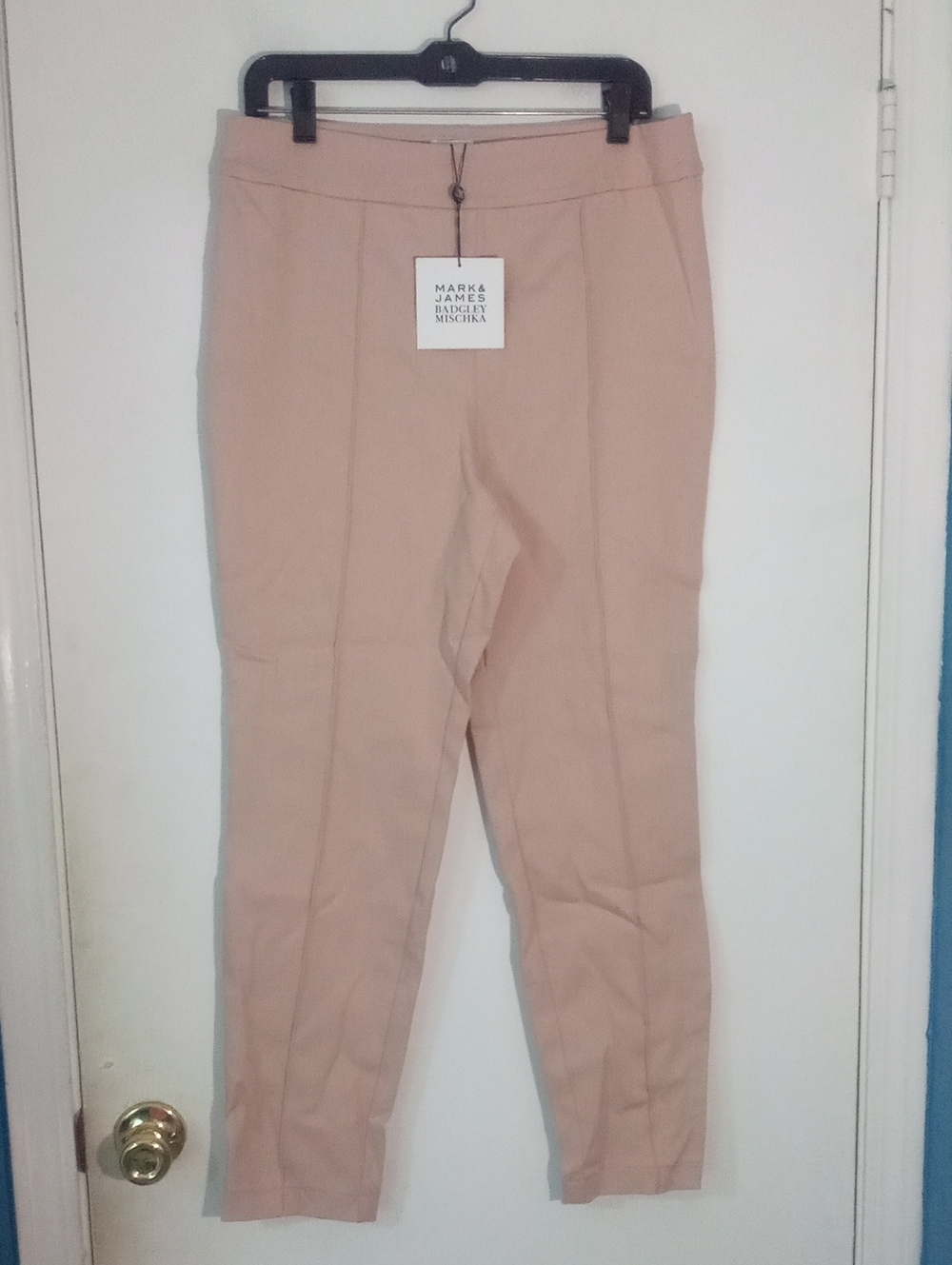 Mark & James By Badgley Mischka Women's Apricot Tailored Ankle Pants